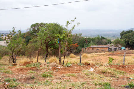 Planaltina Goias, Brazil, October 28, 2017: The poor housing conditions that are commonly found throughout Brazil, and Latin Americaのeditorial素材