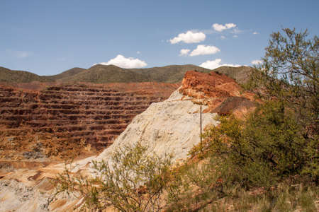 Abandon Cooper Mine in Bisbee, Arizona known as the Lavender Pit