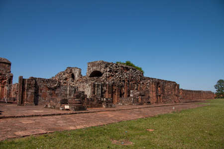 Jesuit Ruins in Trinidad, Paraguay, Historical Site of Encarnacionの写真素材