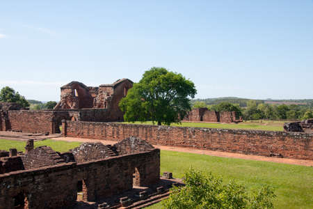Jesuit Ruins in Trinidad, Paraguay, Historical Site of Encarnacionの写真素材