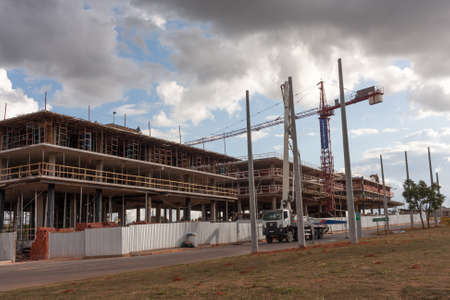 Brasilia, DF Brazil May 4, 2022: Construction of New Apartment Buildings in Northwest Brasilia, aka...