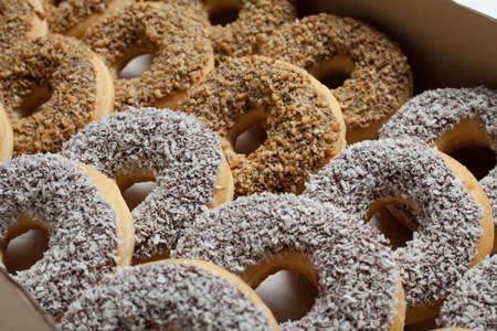 donut in the boxの写真素材