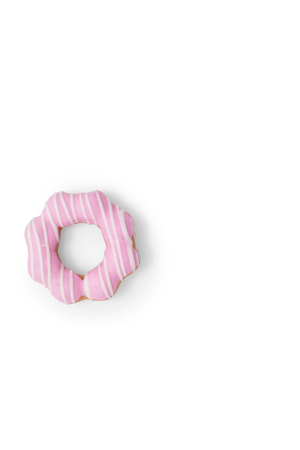 donut on white paperの写真素材