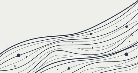 Abstract wave element for design. Digital frequency track equalizer. Stylized line art background....