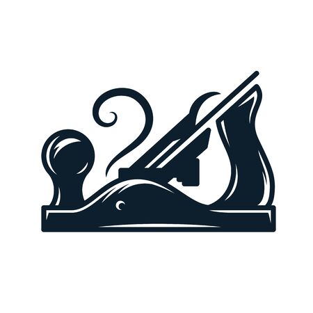 Carpentry retro jointer carpenter tool wood workのイラスト素材