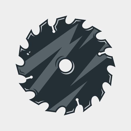 Silhouette of wood saw for carpentry workshopのイラスト素材