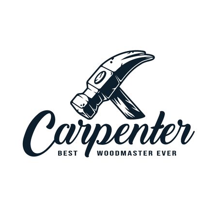 hammer for carpenter wood workshopのイラスト素材