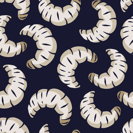 Pattern with scary maggots worms for halloween