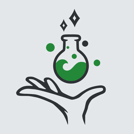 Scient medical test tube . Chemistry elementのイラスト素材