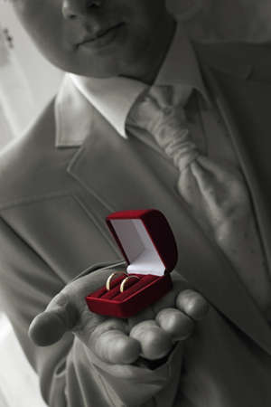 wedding rings, hand