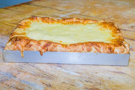 breakfast Greek cheese pieの写真素材