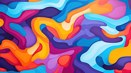 Colorful abstract background vibrant pattern. Created with Generative AIの素材