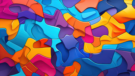Colorful abstract background vibrant pattern. Created with Generative AIの素材