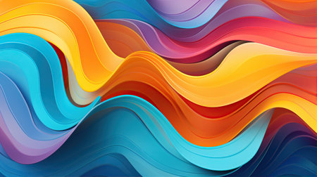 Colorful abstract background vibrant pattern. Created with Generative AIの素材