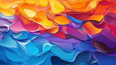 Colorful abstract background vibrant pattern. Created with Generative AIの素材