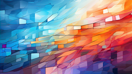 Colorful abstract background vibrant pattern. Created with Generative AIの素材