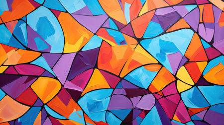 Colorful abstract background vibrant pattern. Created with Generative AIの素材