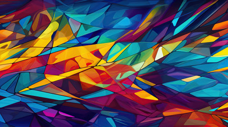Colorful abstract background vibrant pattern. Created with Generative AIの素材