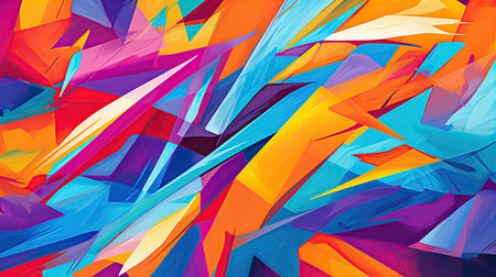Colorful abstract background vibrant pattern. Created with Generative AIの素材