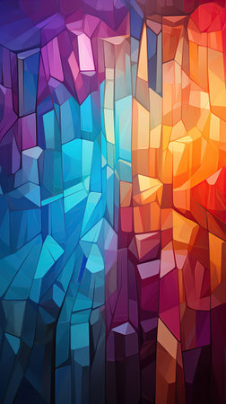 Colorful abstract background vibrant pattern. Created with Generative AIの素材