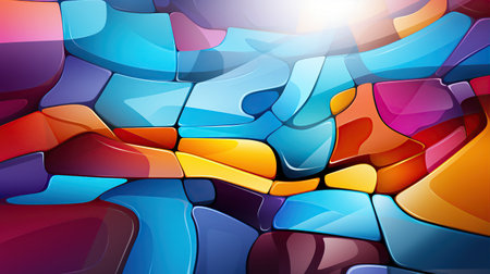 Colorful abstract background vibrant pattern. Created with Generative AIの素材