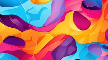 Colorful abstract background vibrant pattern. Created with Generative AIの素材