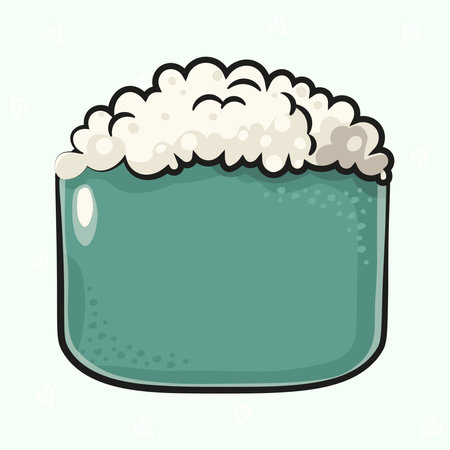 Cute funny Sushi. Vector hand drawn cartoon kawaii character illustration icon. Isolated on green background. Sushi character conceptのイラスト素材