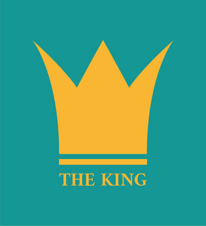 Gorgeous minimalist and textured crown with king text, minimal concept. Gorgeous artwork with contrasting color. Illustration for print, wall art and eventの写真素材