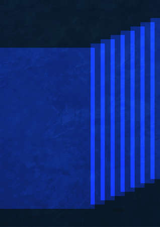 Peaceful line digital gradient with blue and digital abstract art, bauhaus and abstract art. Sublime illustration with deep color. Artwork forの写真素材