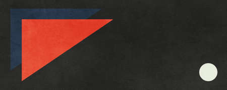 Esthetic abstract minimal art textured. banner with copy space for text., vintage poster and minimalism. Stylized art with strong color. Poster for flyerの写真素材