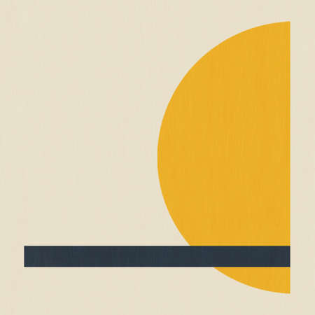 Artistic abstract minimal vintage textured art. banner with copy space for text., modernism and abstract art. Graceful poster with vibrant color. Artwork for articleの写真素材