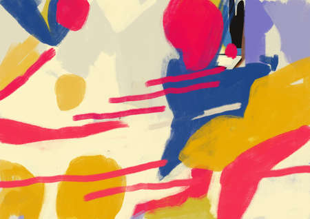 Creative abstract flowing paint, graffiti and expressionism art. Stimulating painting with contrasting color. Artwork for poster, art industry and bookの写真素材