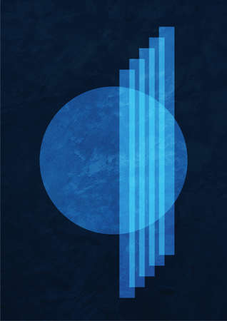 Stylized Irregular geometrical shapes, abstract illustration painting., Trendy and modern art design. Creative illustration with vibrant color. Poster forの写真素材