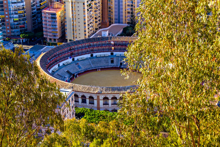 Plaza de Toros, Malaga, Andalusia, Spainのeditorial素材