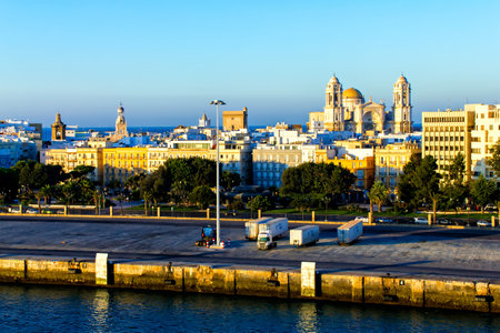View of Cadiz, Andalusia, Spainのeditorial素材