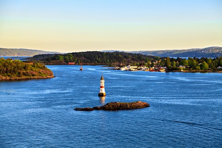 Sea surroundings near Oslo, islands, Norwayの写真素材