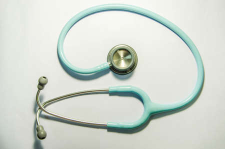 Bright blue stethoscopeの写真素材