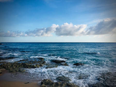 white sand beachの写真素材
