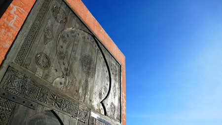 Old wooden door