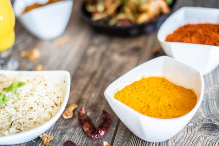 mouth watering indian restaurant food platter