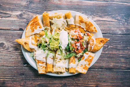 A delcious quesadillas platter snack