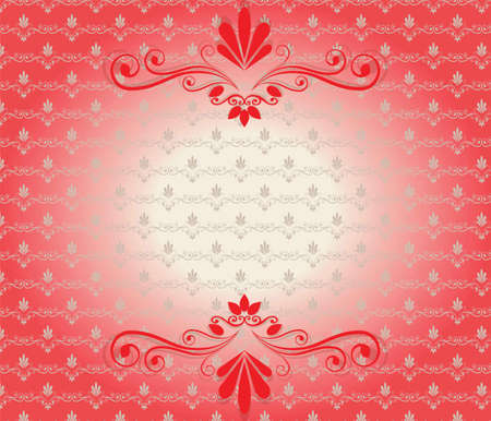 Elegant vintage background with floral ornaments. Vectorのイラスト素材