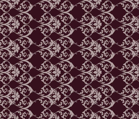 Classic vintage acanthus floral ornament pattern. Vectorのイラスト素材