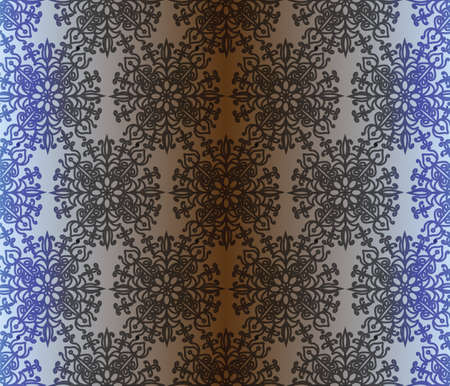 Classic style circular ornament pattern background. のイラスト素材