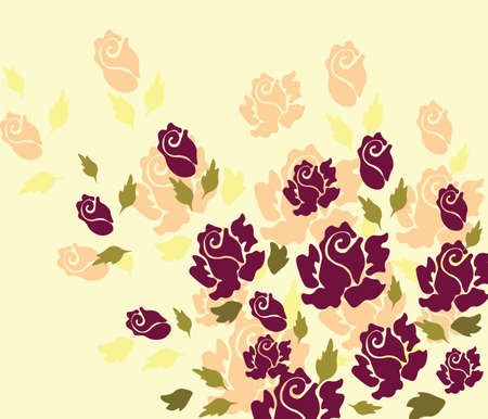 Rose flower background. Vectorのイラスト素材