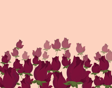 Roses background. Vectorのイラスト素材