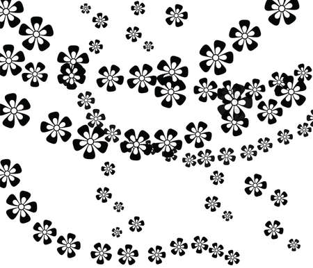 Flower composition pattern background in beige. Vectorのイラスト素材