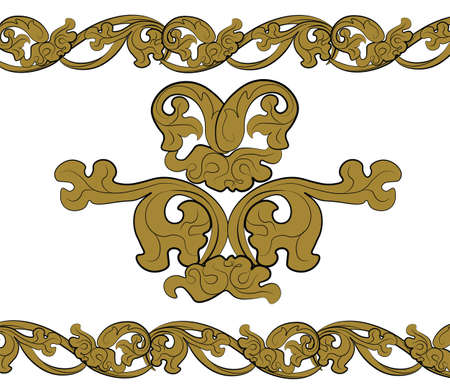 Classic royal style ornament pattern. のイラスト素材