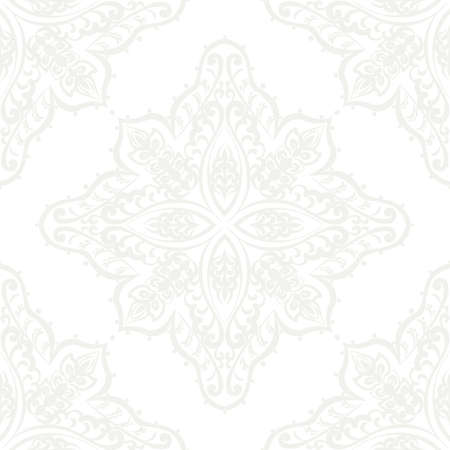 Vector Ornament lace pattern. Vintage element for design in Victorian style. Ornate floral decor for wallpaper, fabric, textures, invitation, cards. Beige colorのイラスト素材