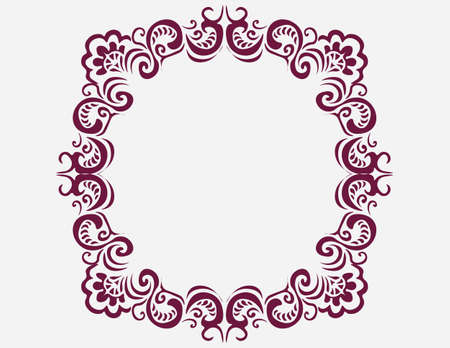 Royal frame with luxurious damask ornaments. Vectorのイラスト素材